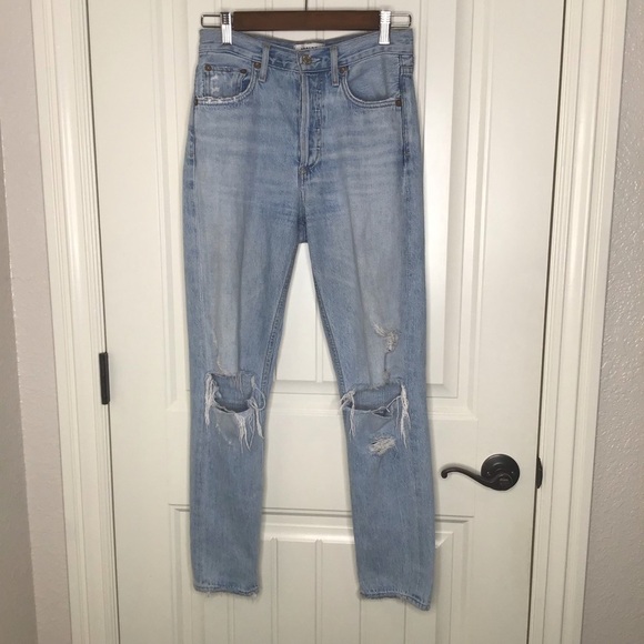 AGOLDE Jamie High Rise Classic Button Fly Jean Size 23. - Picture 2 of 15